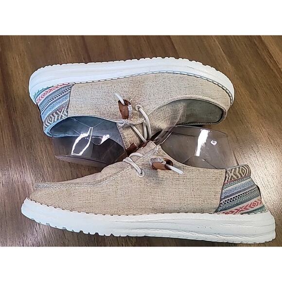 Hey Dude Wendy Funk Serape Stripe Casual Shoes Women’s Size 6 GUC - Picture 6 of 10
